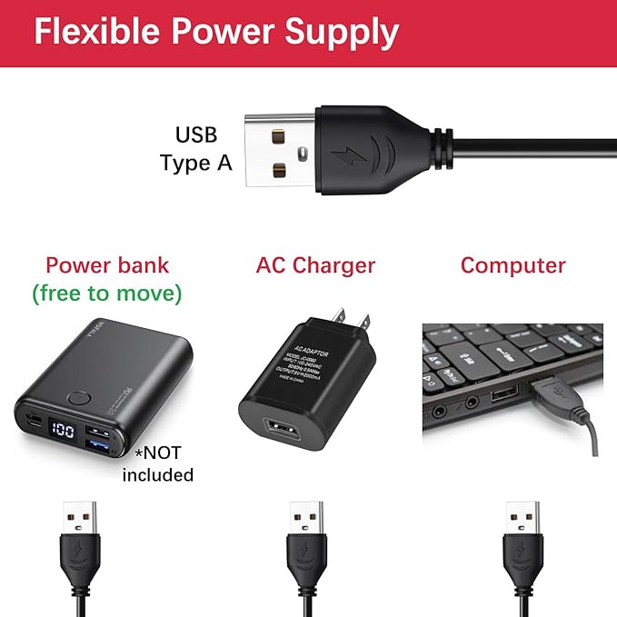 Ear Red Light Therapy, 650nm/850nm/940nm Infrared Deep Penetration, Wearable USB Powered, for General Wellness