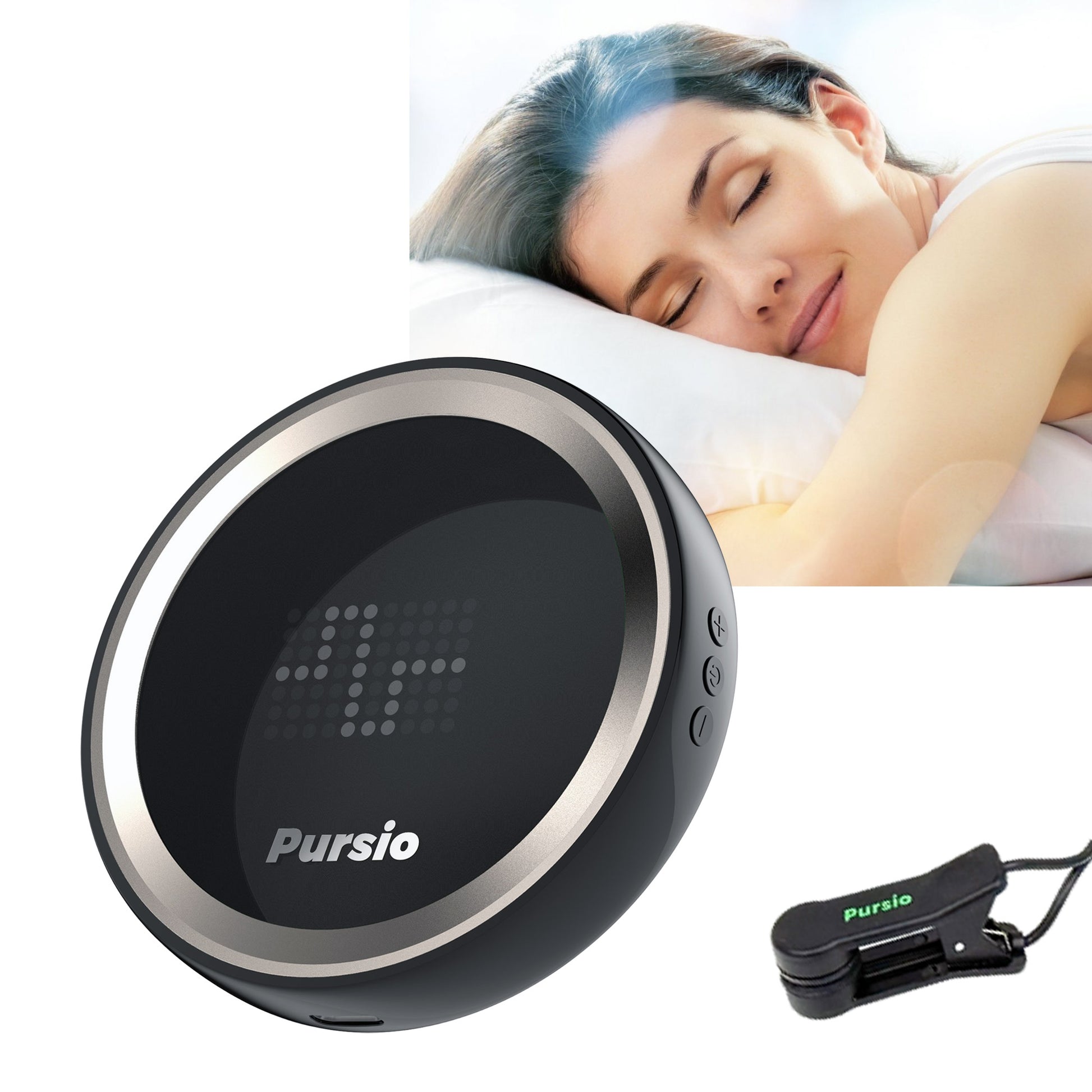 Pursio Pocket VS3, Vagus Nerve Stimulator Ear Clip Device, 3 Modes Rechargeable