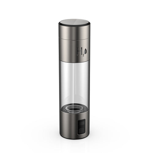 Hydrogen Water Bottle Generator Inhaler with Nasal Tube, Ultra-High ppb 5000-7000, Premium Metal Body BPA-Free Long Battery Life
