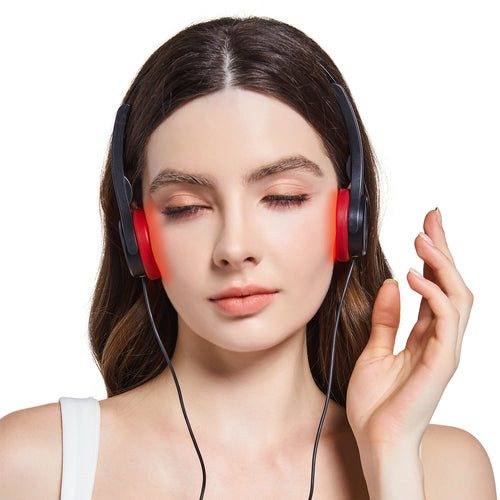 Ear Red Light Therapy, 650nm/850nm/940nm Infrared Deep Penetration, Wearable USB Powered, for General Wellness
